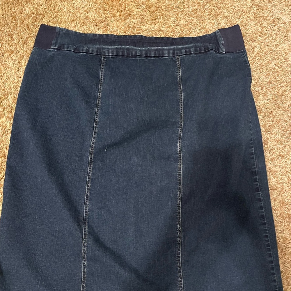 Aline plus size blue Jean skirt